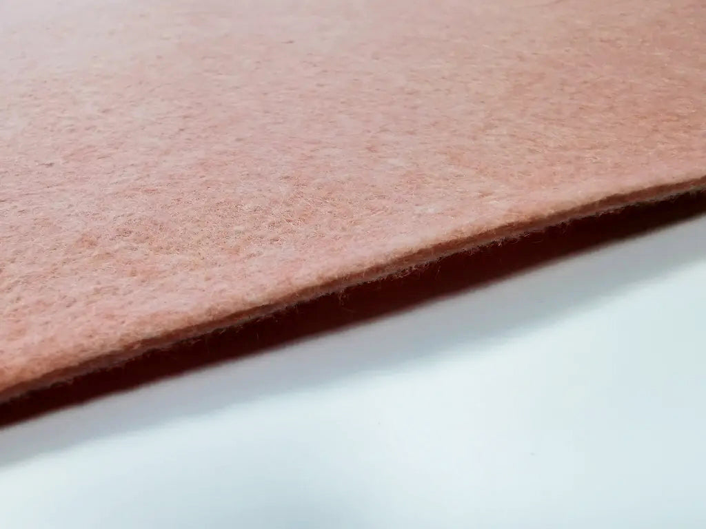 3 mm thick Coral Pink Polyester Felt – 100 cm Width | By the Meter