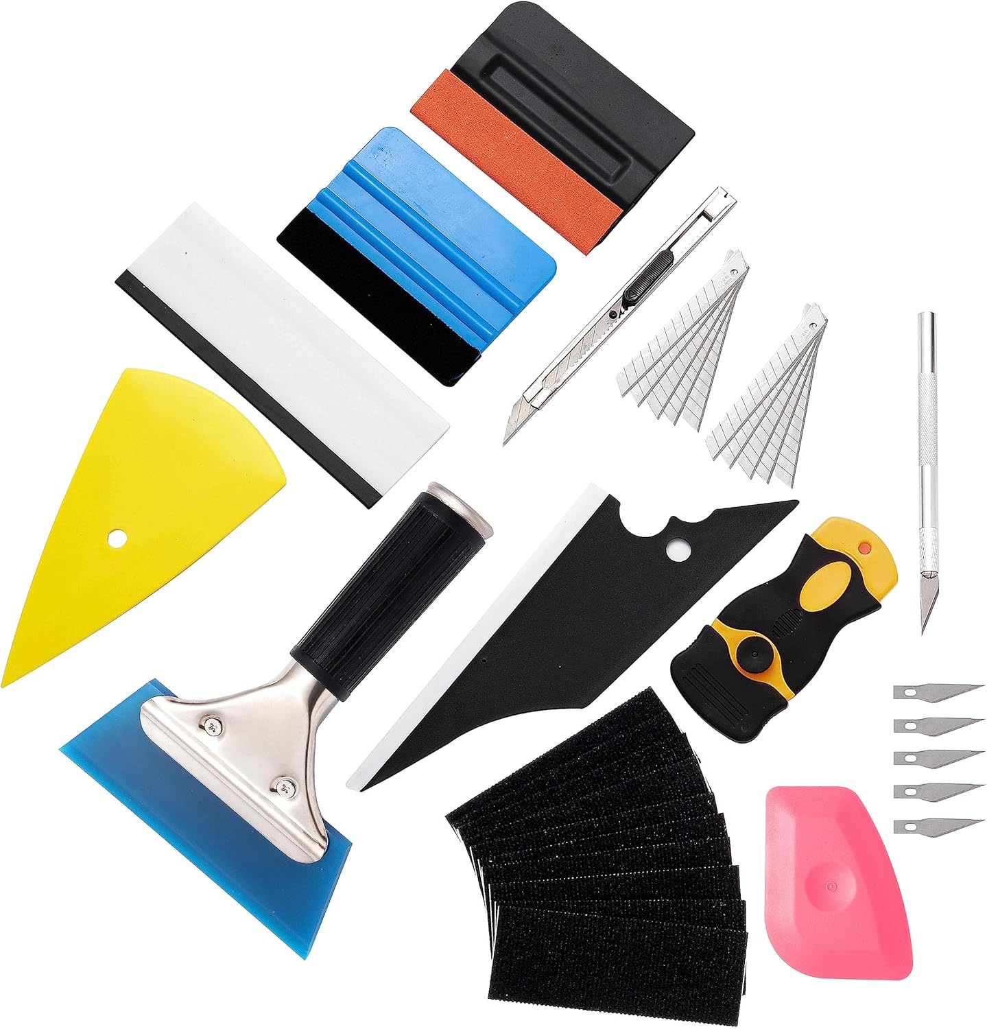 Installation tools and accessories for vinyl and window film application