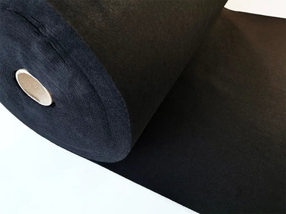 1 mm thick Black Polyester Felt – 90 cm Width | By the Meter