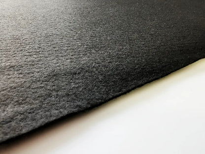 1 mm thick Black Polyester Felt – 90 cm Width | By the Meter