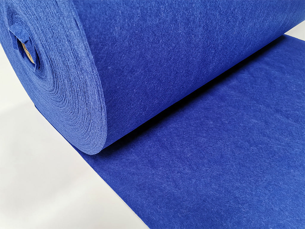 1 mm thick Blue Polyester Felt – 100 cm Width | By the Meter