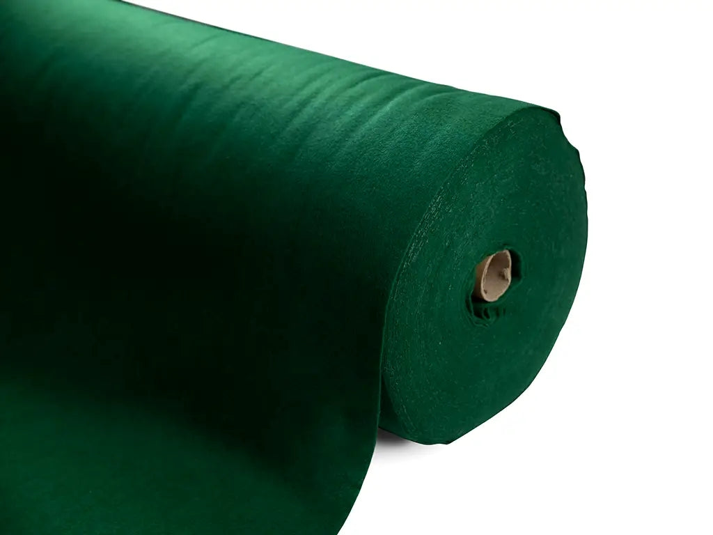 1 mm thick Dark Green Polyester Felt - 90 cm Width | By the Meter