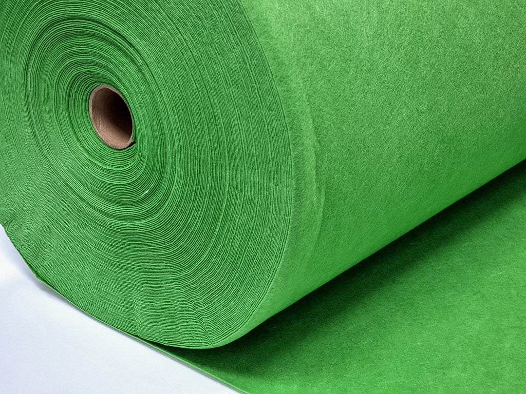 1 mm Emerald Green Polyester Felt – 100 cm Width | By the Meter