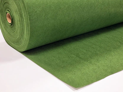 1 mm thick Khaki Green Polyester Felt - 100 cm Width | By the Meter