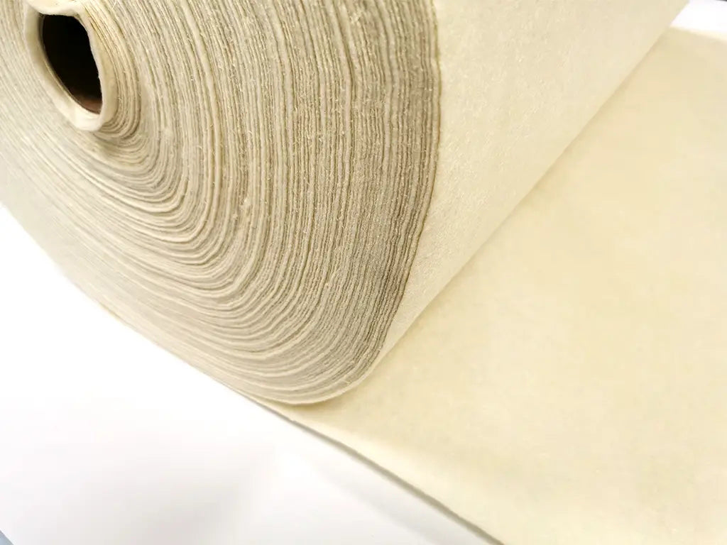 1 mm thick Light Beige Polyester Felt – 100 cm Width | By the Meter