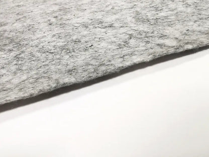 1 mm Light Gray Polyester Felt - 90 cm Width | By the Meter