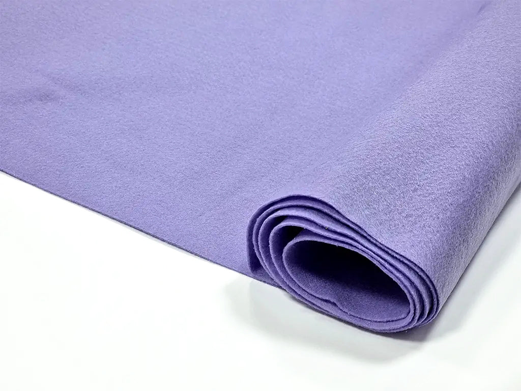 1 mm thick Lilac Polyester Felt - 90 cm Width | By the Meter