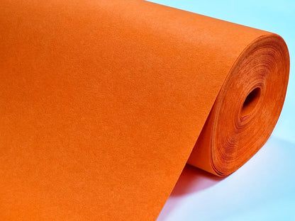1 mm thick Orange Polyester Felt - 90 cm Width | By the Meter