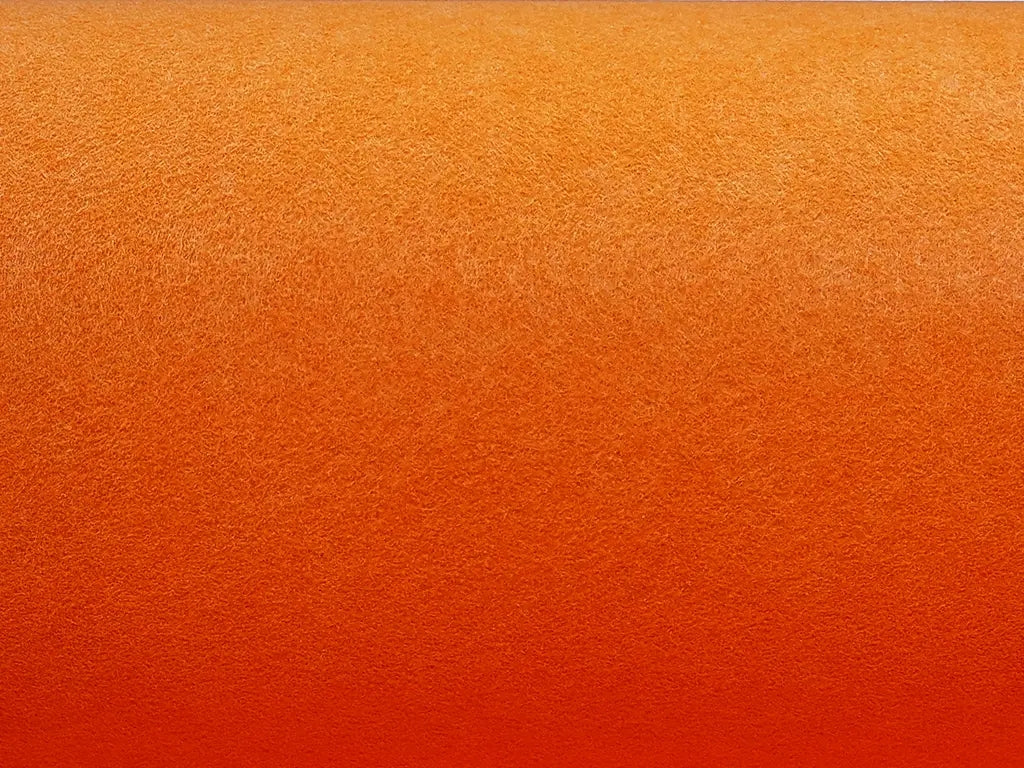 1 mm thick Orange Polyester Felt - 90 cm Width | By the Meter