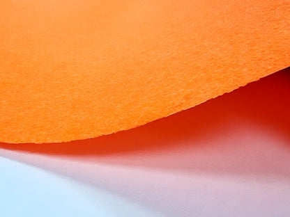 1 mm thick Orange Polyester Felt - 90 cm Width | By the Meter