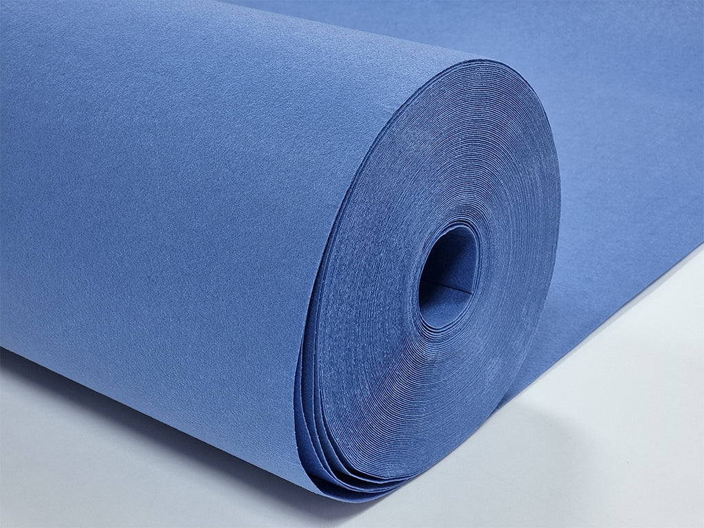 1 mm thick Sky Blue Polyester Felt – 90 cm Width | By the Meter