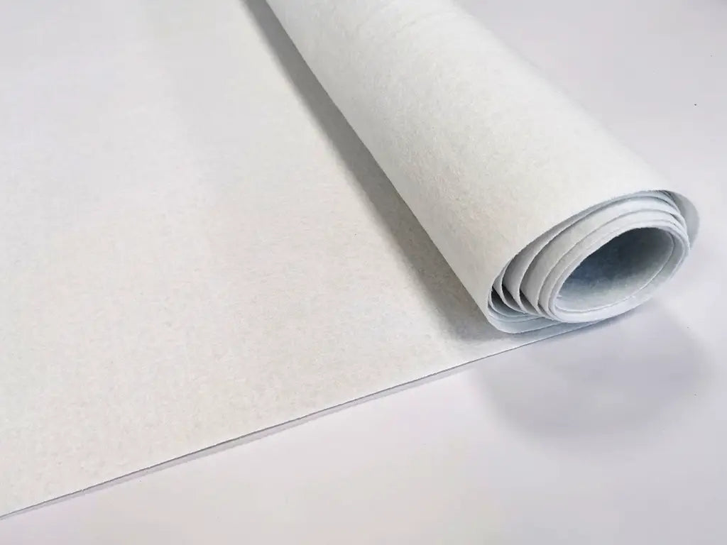 1 mm thick White Polyester Felt – 100 cm Width | By the Meter