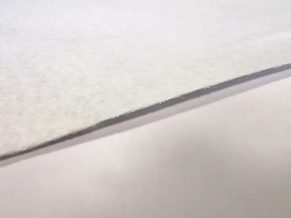 1 mm thick White Polyester Felt – 100 cm Width | By the Meter