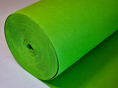 3 mm thick Bright Green Polyester Felt – 100 cm Width | By the Meter
