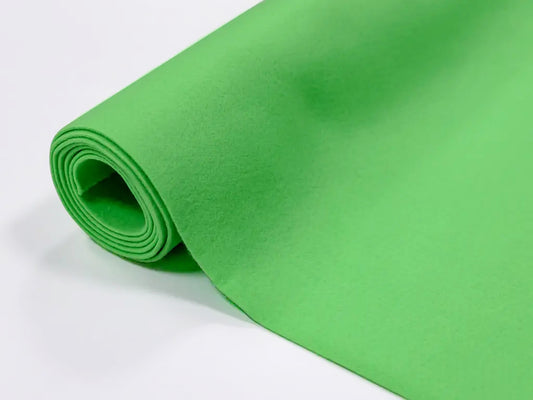 3 mm thick Lime Green Polyester Felt – 90 cm Width | By the Meter