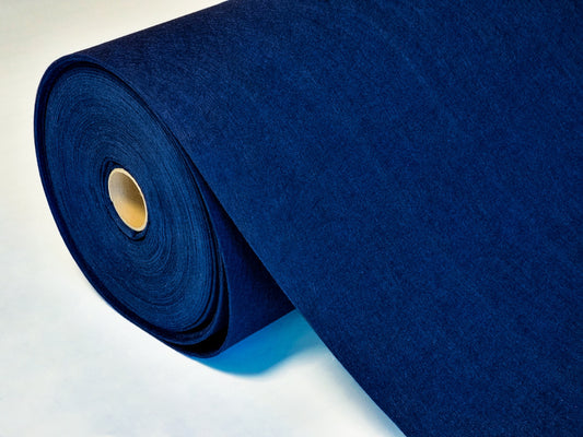 3 mm thick Navy Blue Polyester Felt – 100 cm Width | By the Meter