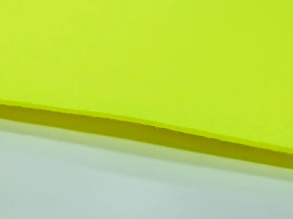 3 mm thick Neon Yellow Polyester Felt – 100 cm Width | By the Meter