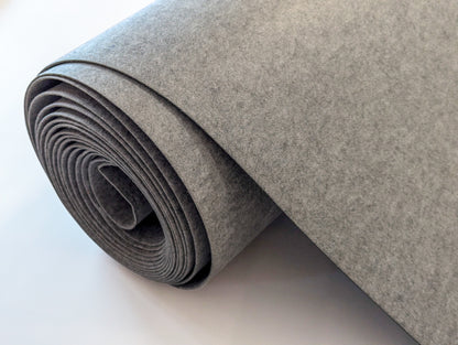 3 mm thick Neutral Gray Polyester Felt – 100 cm Width | By the Meter