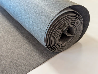 3 mm thick Neutral Gray Polyester Felt – 100 cm Width | By the Meter