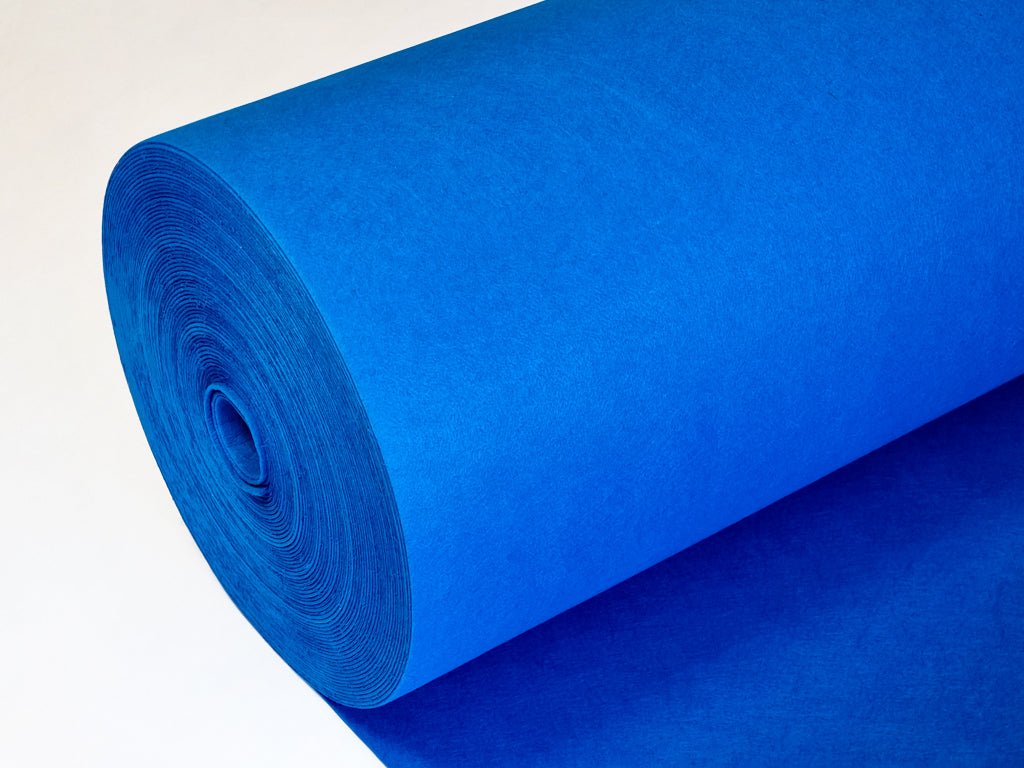 3 mm thick Sapphire Blue Polyester Felt – 100 cm Width | By the Meter