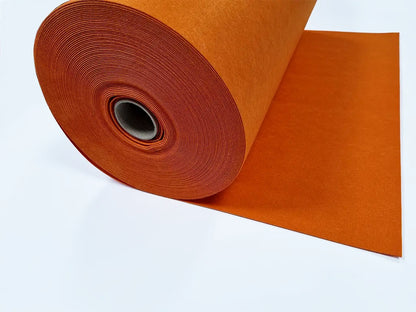 3 mm thick Vivid Orange Polyester Felt – 100 cm Width | By the Meter