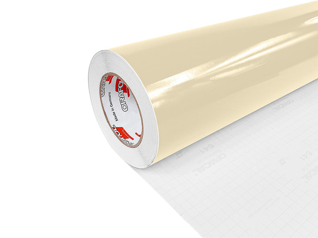 Beige self-adhesive vinyl film ORACAL 641G082 Economy Cal – Glossy Finish | 100 cm width | By the Meter