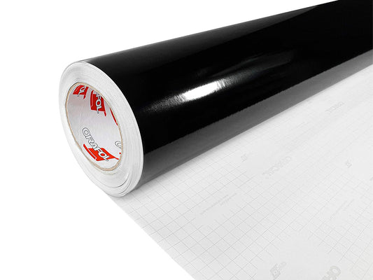 Black self-adhesive vinyl film ORACAL 641G070 Economy Cal – Glossy Finish | 100 cm width | By the Meter
