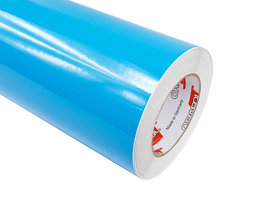Ice Blue self-adhesive vinyl film ORACAL 641G056 Economy Cal – Glossy Finish | 100 cm width | By the Meter