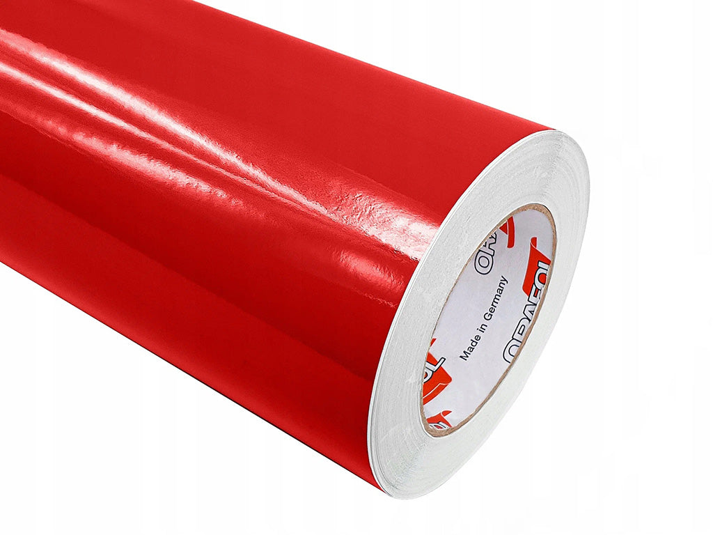 Red self-adhesive vinyl film ORACAL 641G031 Economy Cal – Glossy Finish | 100 cm width   | By the Meter