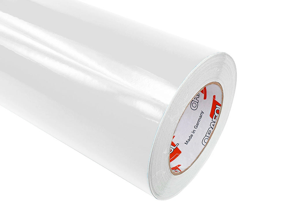 White self-adhesive vinyl film ORACAL 641G010 Economy Cal – Glossy Finish | 100 cm width | By the Meter